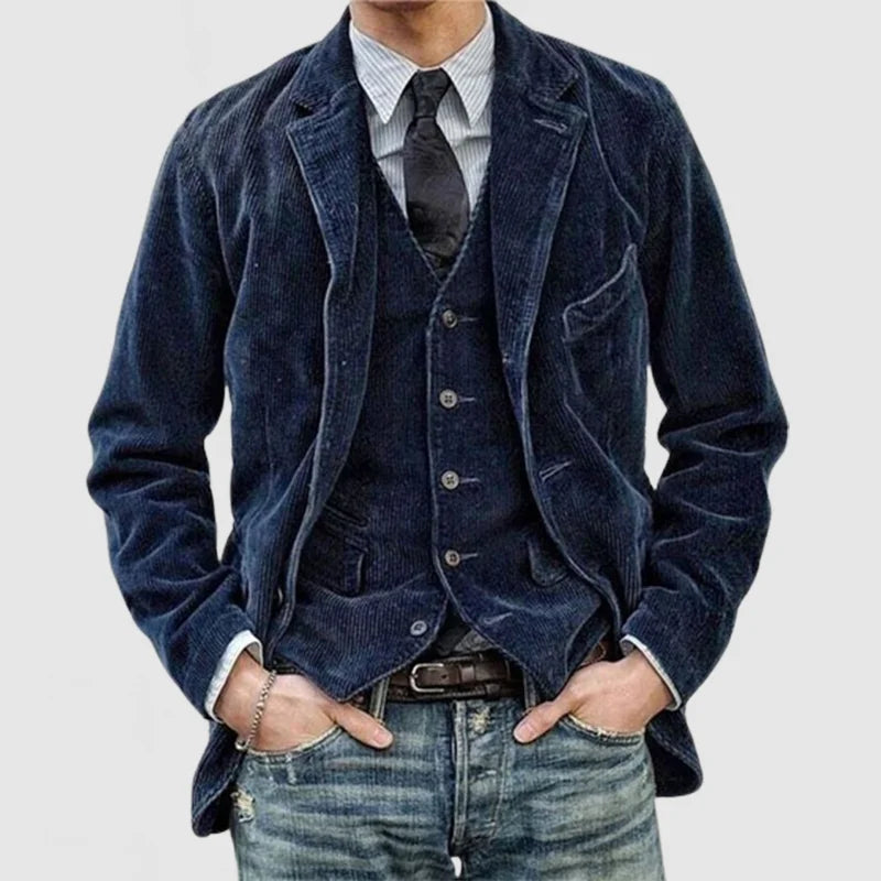 Aven – Stylish Vintage Blazer and Vest Set - Ruby New York
