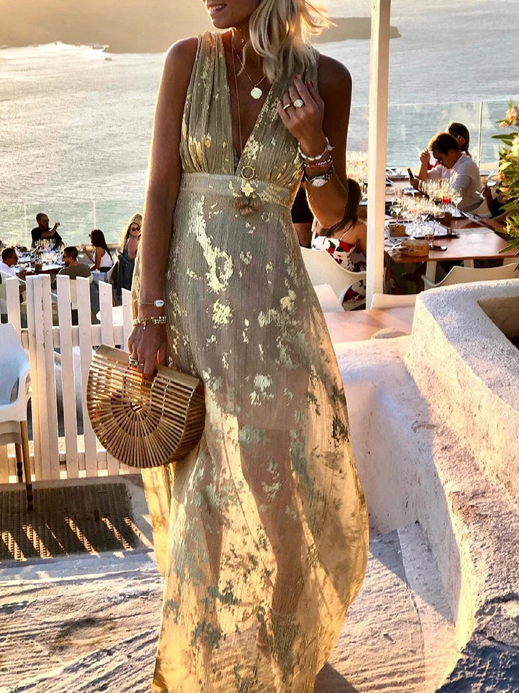 Amy | Elegant Floral Maxi Dress - Ruby New York